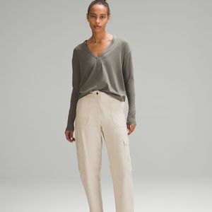 Lululemon Back in Action v-neck Longsleeve shirt